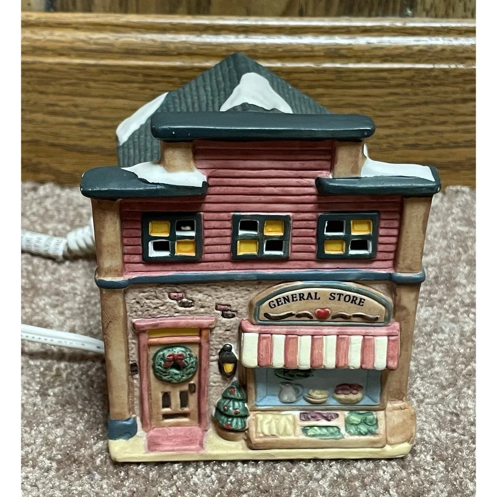 Dickens Sugar Creek County‎ Porcelain General Store Lighted Collectable 1996